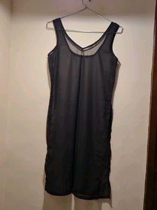 Transparent Sheer Black Slip