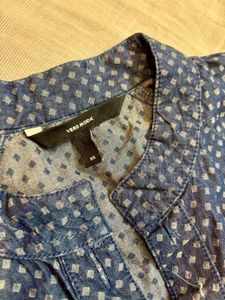 Vero Moda Blue Patterned Top
