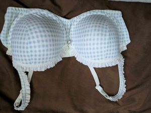 Chic Gingham Padded Bra