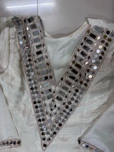 Elegant Mirror Work Kurta Set