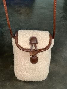 Cozy Teddy Fleece Crossbody Bag