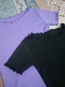 Cute Lettuce Hem Tops (2-Pack)