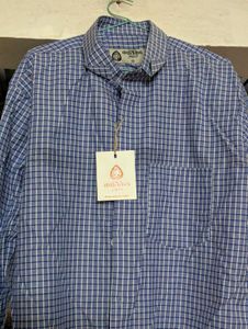 Classic Blue Checked Men's Shirt