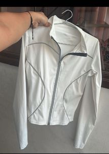 White gym  Zip-Up Jacket