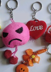 Assorted Fun Keychains 10pcs set