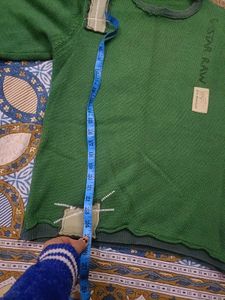 Mens Green Sweatshirt In L 40 Size
