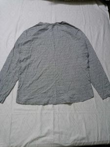 Jack &amp;  jones Grey Long Sleeve Pocket T-Shirt