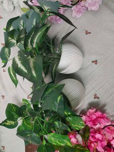 Set of 2 Artificial Potted Plants