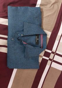 Classic Delmont Men's Blue Striped Shirt