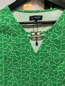 Allen Solly Green Printed Top
