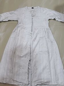 Elegant Embroidered Cotton Kurta