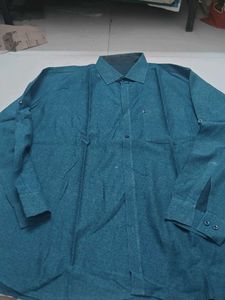 Men's Stylish Teal Printed Shirt