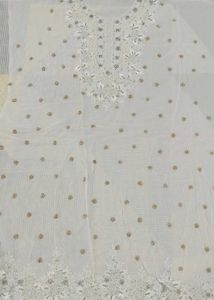 Off White Cream Shade Unstitched Suit