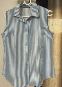 Striped Sleeveless Shirt