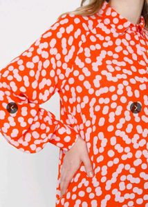Stylish Orange Printed Shirt