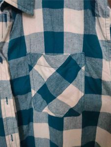 Blue Plaid Flannel Shirt