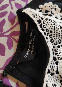 The Elise Lace Collar Little Black Dress