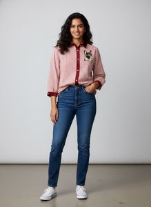 Vintage Style Checkered Button-Up Shirt