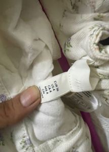 H&amp;M Floral Print High Waist Jeans