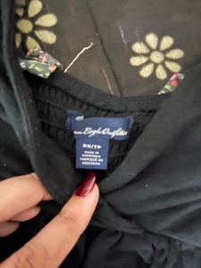 y2k black vintage top