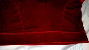 Elegant Red Velvet Blouse