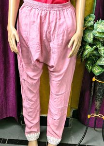 Elegant Pink Chikankari Kurta Plazo dupatta set