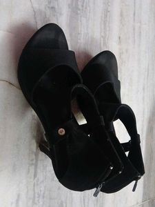 Black Heeled Sandals
