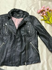 ONLY Black Faux Leather Moto Jacket