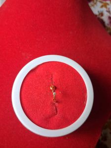 Elegant Gold Nose Pin with double stone