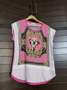 Cute Dalmatian Dog Print Top