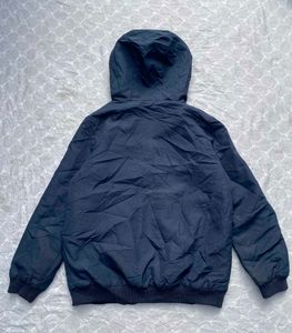 Navy Blue Hooded Jacket