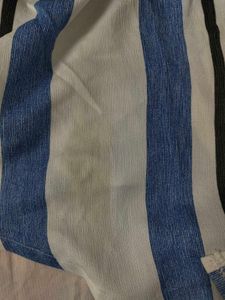 Striped Button-Down Top