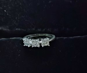 Sparkling Diamond Ring pure silver
