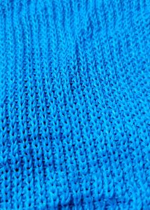 Stylish Blue Knit Cardigan