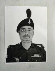 Military Portrait Drawing