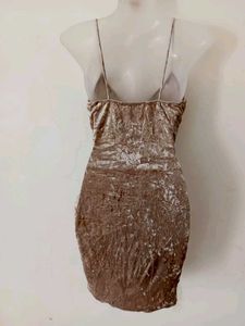 Velvet Ruched Bodycon Mini Dress
