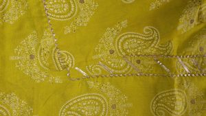 Yellow Paisley Print Kurta