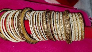 Party Wear Lehenga  With Matching Metal Bangles