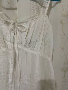 white midi dress