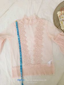 Elegant Lace Sheer Blouse