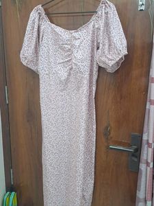 Chic Floral Print Midi Dress