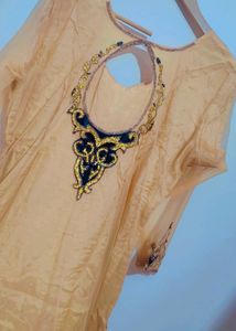 Golden Kurta With Dupatta PARTY WEAR