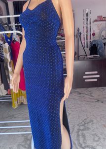 Blue Backless One Piece
