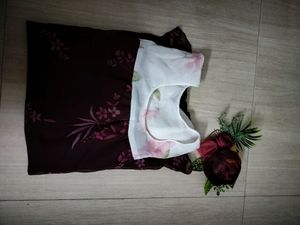 Pink And Purple Floral Top For Girls