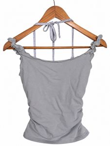 Light Grey Ruched Tank Top
