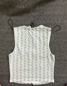 floral hnm fitted top