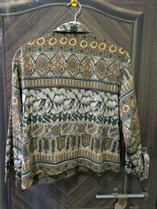 Unique Printed Button-Up Shirt