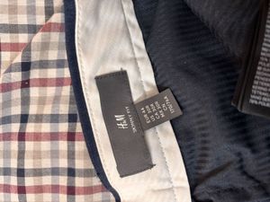 H&amp;M Men's Navy Formal Trousers
