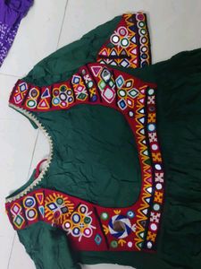 navratri kutchi handwork gown