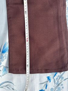 Brown Corduroy Flared Pants